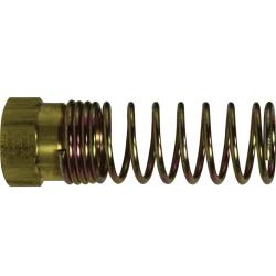 38015 Nut and Spring Assembly, 3/8 in Tube, Brass - GetHydraulics.com