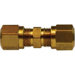 38023 Union, 3/4 in Tube OD x 3/4 in Tube OD, Brass - GetHydraulics.com