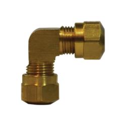 38055 90 deg Elbow, 5/8 in Tube OD x 5/8 in Tube OD, Brass - GetHydraulics.com