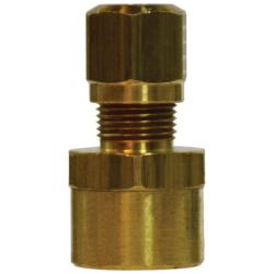 38066 Adapter, 1/2 in Tube OD x 1/2 in FNPTF, Brass - GetHydraulics.com