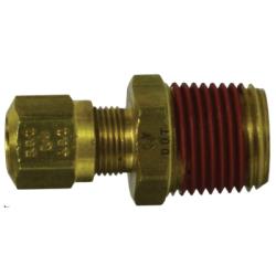 38088 Adapter, 5/8 in Tube OD x 3/4 in Male NPTF, Brass - GetHydraulics.com