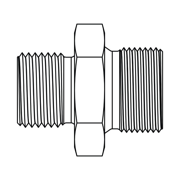 3810 - 02 - 12 BSPP to Metric - GetHydraulics.com
