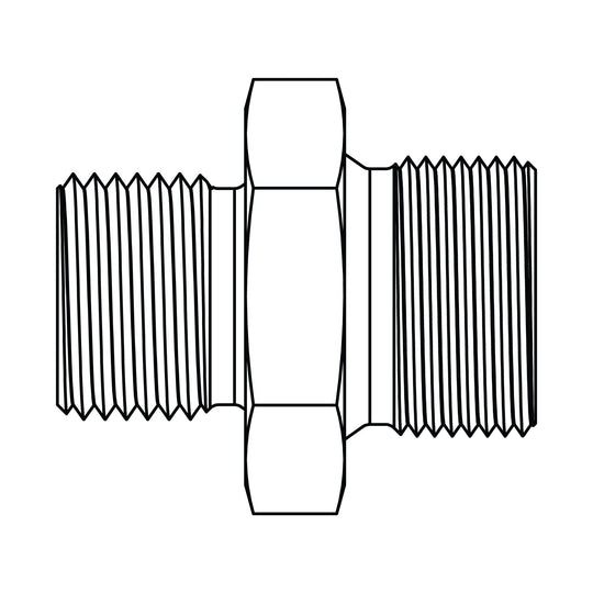 3810 - 02 - 14 BSPP to Metric - GetHydraulics.com