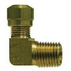 38111 90 deg Elbow, 3/4 in Tube OD x 3/4 in MNPTF, Brass - GetHydraulics.com
