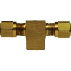38146 Branch Tee, 5/8 in Tube OD x 5/8 in Tube OD x 1/4 in FIP, Brass - GetHydraulics.com