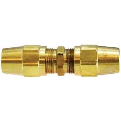 38182 Union, 5/8 in Tube OD x 5/8 in Tube OD, Brass - GetHydraulics.com