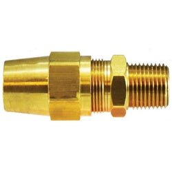 38219 Adapter, 1/4 in Tube OD x 3/8 in MIP, Brass - GetHydraulics.com