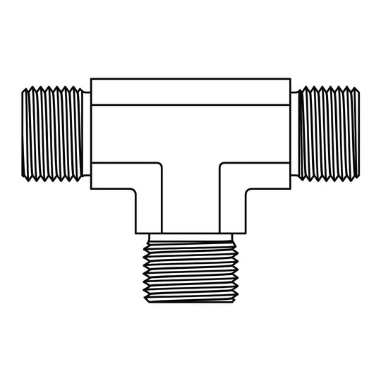 3823 - 02 - 02 - 02 BSPP Tee - GetHydraulics.com