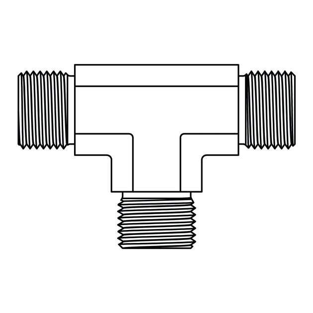 3823 - 04 - 04 - 04 BSPP Tee - GetHydraulics.com