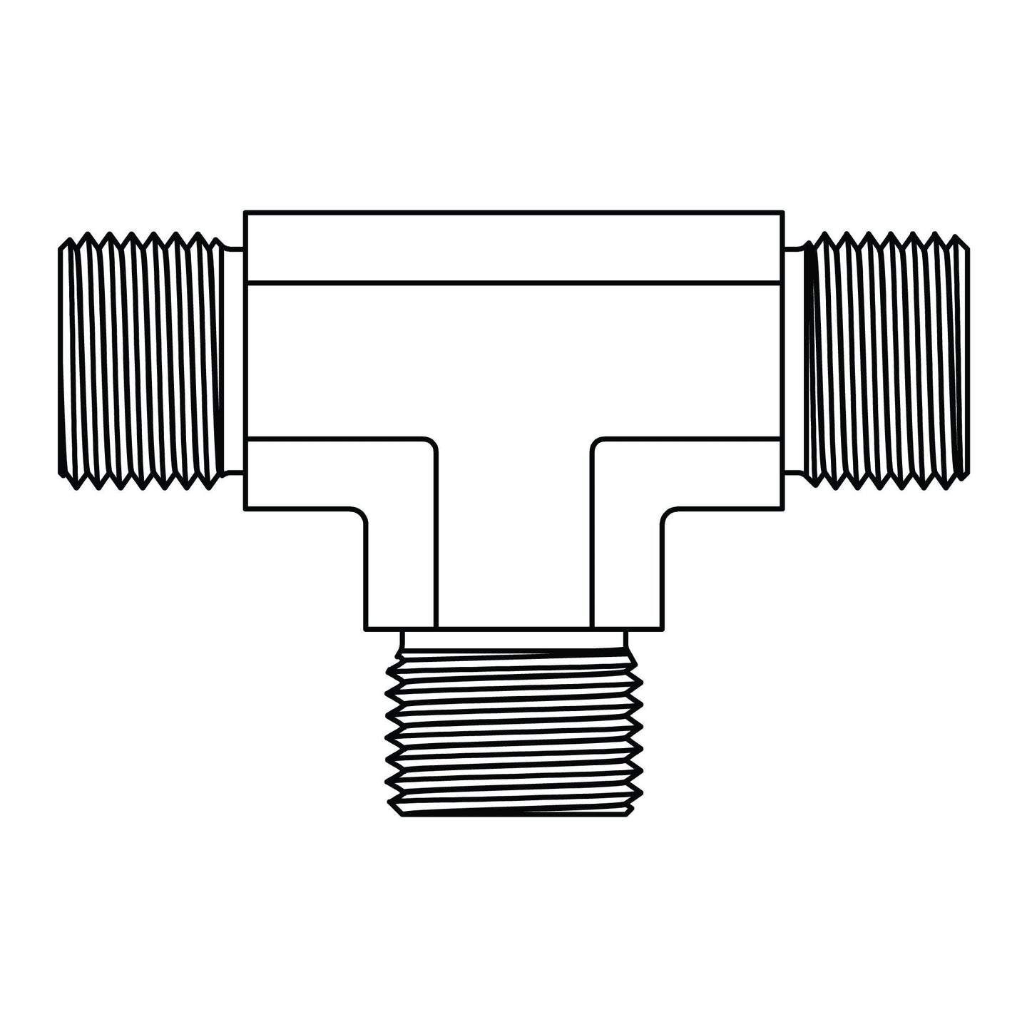 3823 - 24 - 24 - 24 BSPP Tee - GetHydraulics.com
