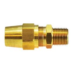 38230 Adapter, 3/4 in Tube OD x 3/4 in Male NPTF, Brass - GetHydraulics.com