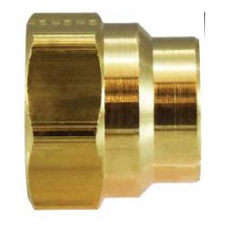 38306 Nut, 3/8 in Tube, Brass - GetHydraulics.com