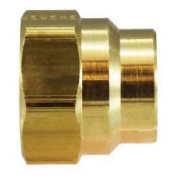 38307 Nut, 1/2 in Tube, Brass - GetHydraulics.com