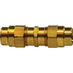 38318 Air Brake Union, 3/8 in Hose Barbed x 3/8 in Hose Barbed, Brass - GetHydraulics.com