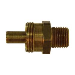 38325 Adapter Body, 3/8 in Hose x 3/8 in MPT, Brass - GetHydraulics.com