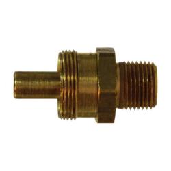 38328 Adapter Body, 1/2 in Hose x 1/2 in MPT, Brass - GetHydraulics.com