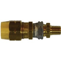 38362 Adapter, 3/8 in Hose x 3/8 in MPT, Brass - GetHydraulics.com