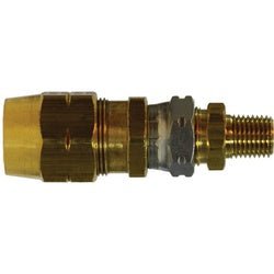 38364 Connector, 1/2 in Hose x 3/8 in Male ABS, Brass - GetHydraulics.com