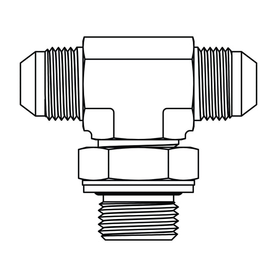 3860 - 05 - 05 - 04 JIC to BSPP Adjustable Branch Tee - GetHydraulics.com