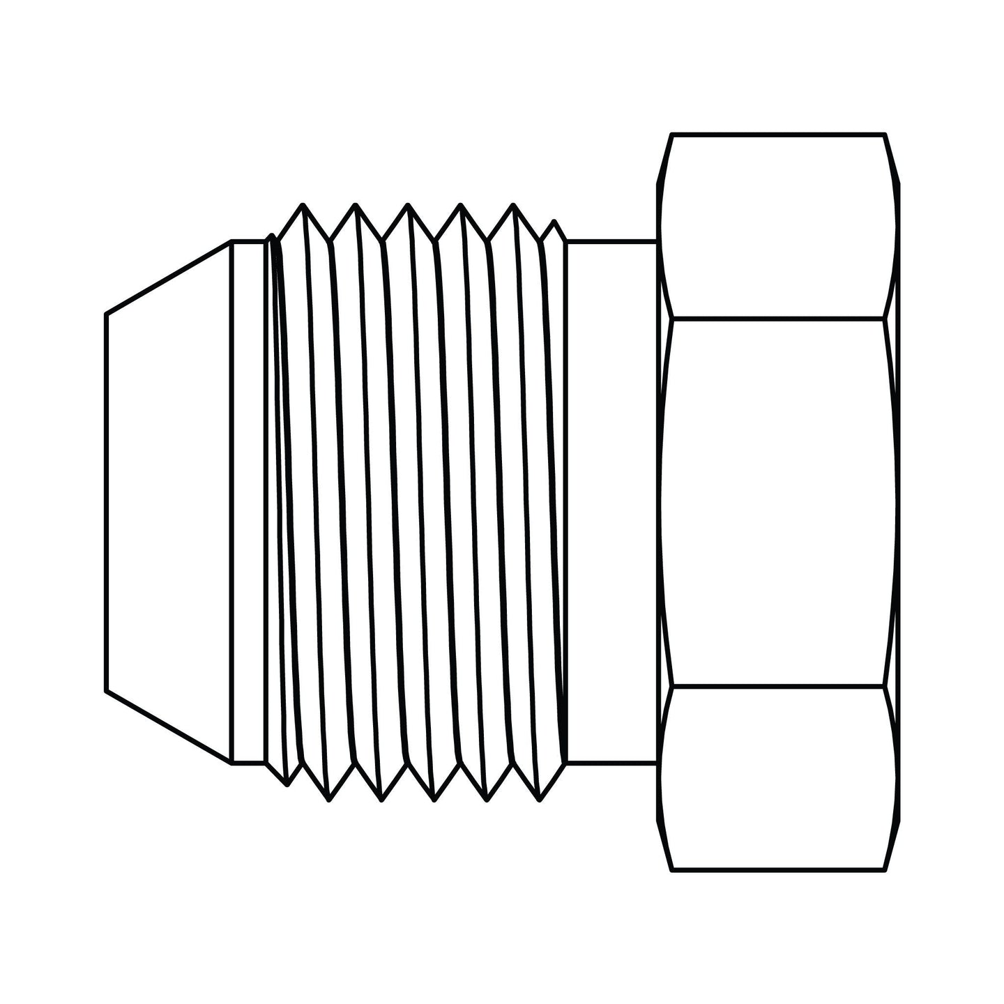 3862 - 20 JIS Plug (30 Seat BSPP Thread) - GetHydraulics.com
