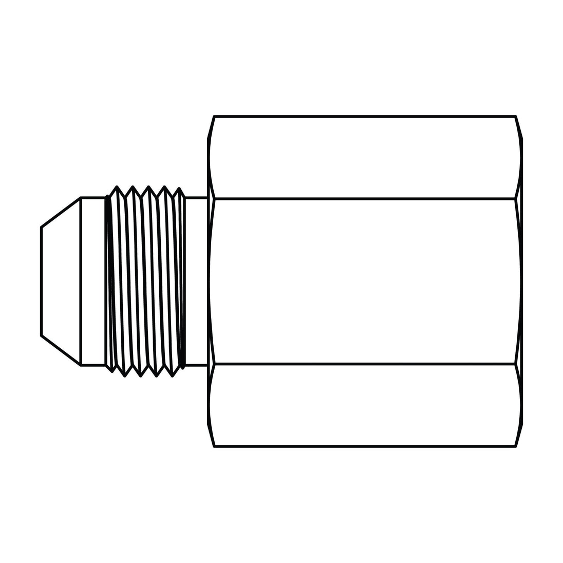 3871 - 20 - 20 JIC - JIS Solid (30 Seat BSPP Thread) - GetHydraulics.com