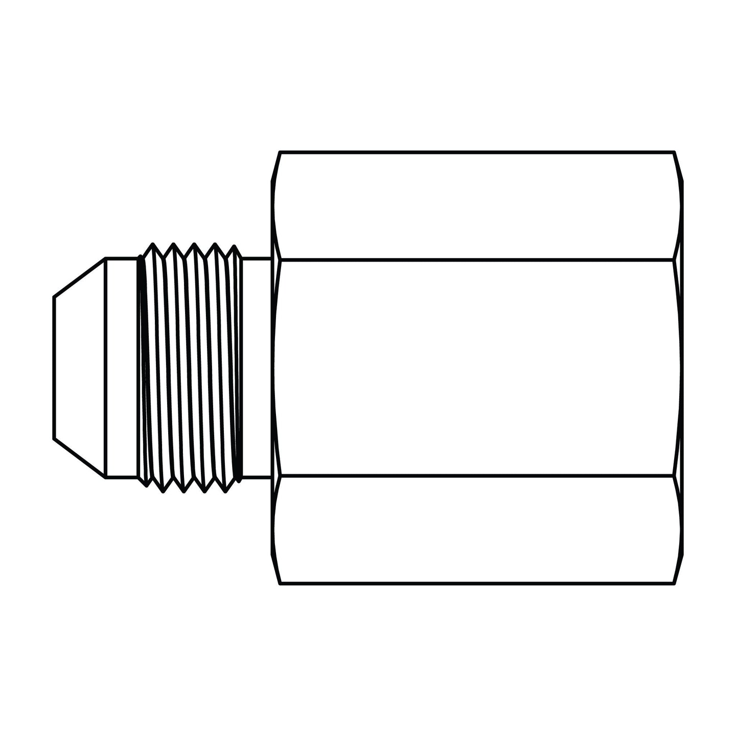 3871 - 24 - 24 JIC - JIS Solid (30 Seat BSPP Thread) - GetHydraulics.com