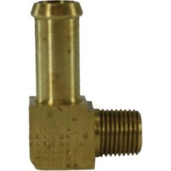 38860 90 - deg Elbow, 1/4 - in Hose Barbed x 1/8 - in MIP, Brass - GetHydraulics.com