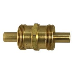 39318 Air Brake Hose Union, 3/8 in Hose Barbed x 3/8 in Hose Barbed, Brass - GetHydraulics.com