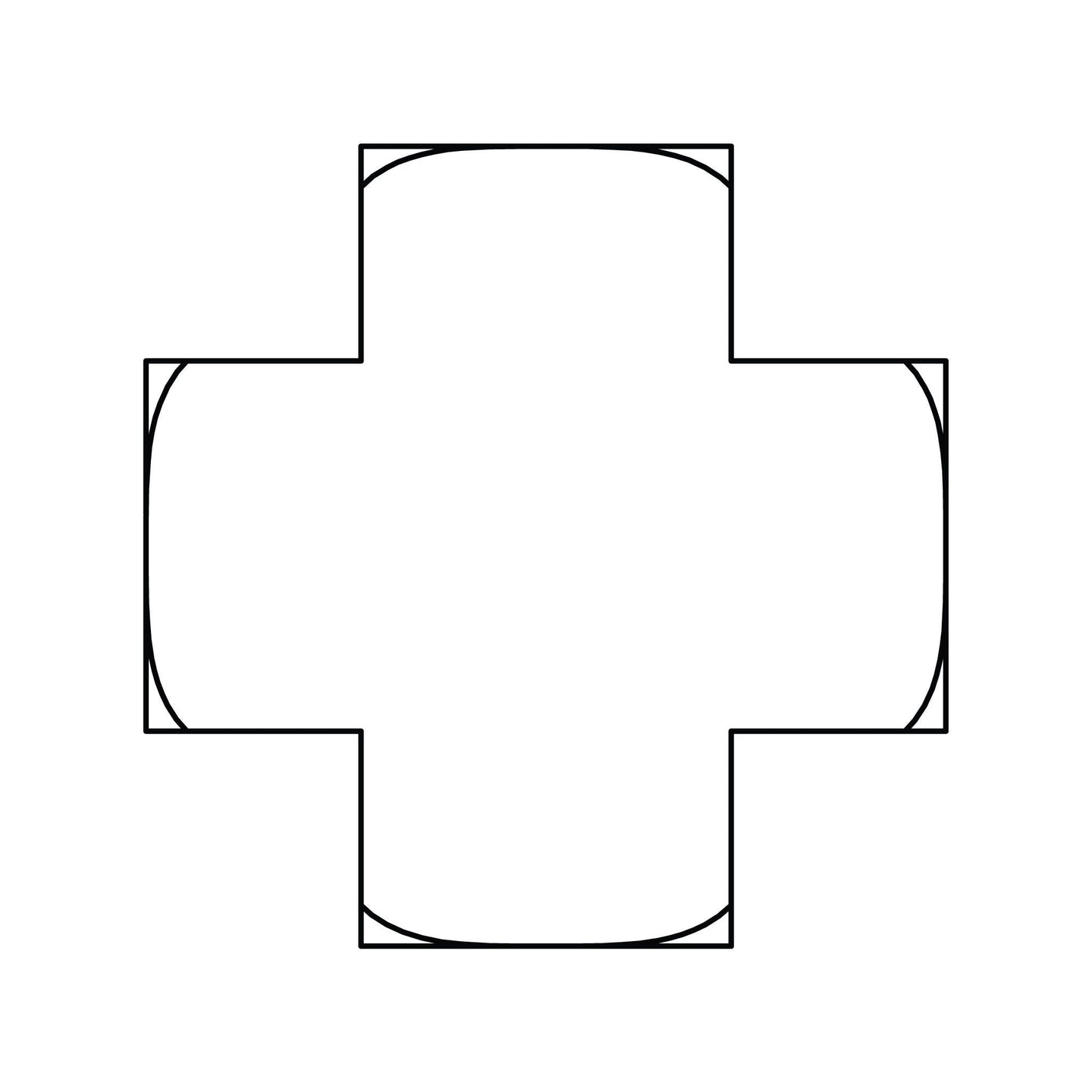 3950 - 04 - 04 - 04 - 04 Pipe Cross, Brass - GetHydraulics