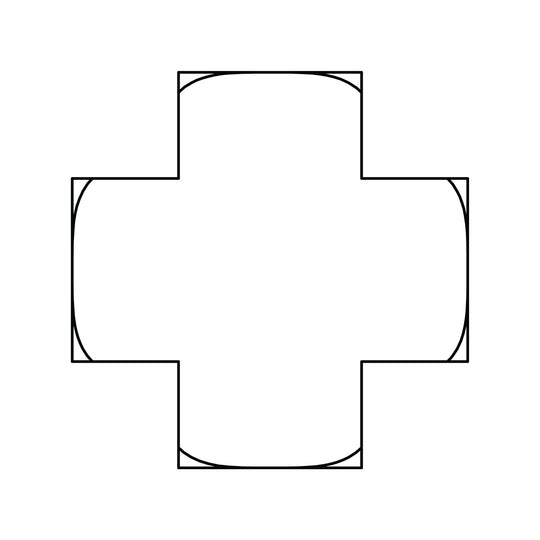 3950-02-02-02-02 Pipe Cross, Brass