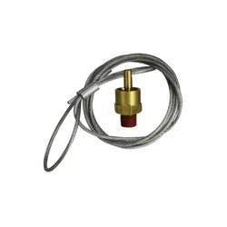 39596 Air Tank Drain Pull Valve with 4 ft Nylon Cable, 1/4 in Nominal Pipe, MPT Connection - GetHydraulics.com