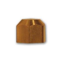 40 - 12 Cap, 3/4 in 45 deg Female Flared, Brass - GetHydraulics.com