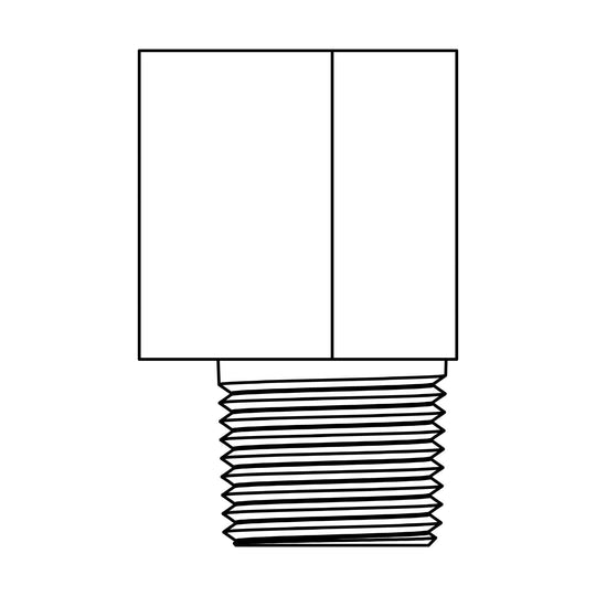 402 - 05 - 02 Tube to Pipe Elbow 90 , Inverted Brass Flare - GetHydraulics.com