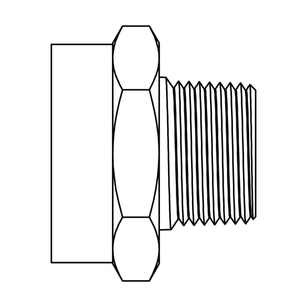 4025 - 12 - 06 GHT to Pipe, Brass - GetHydraulics.com