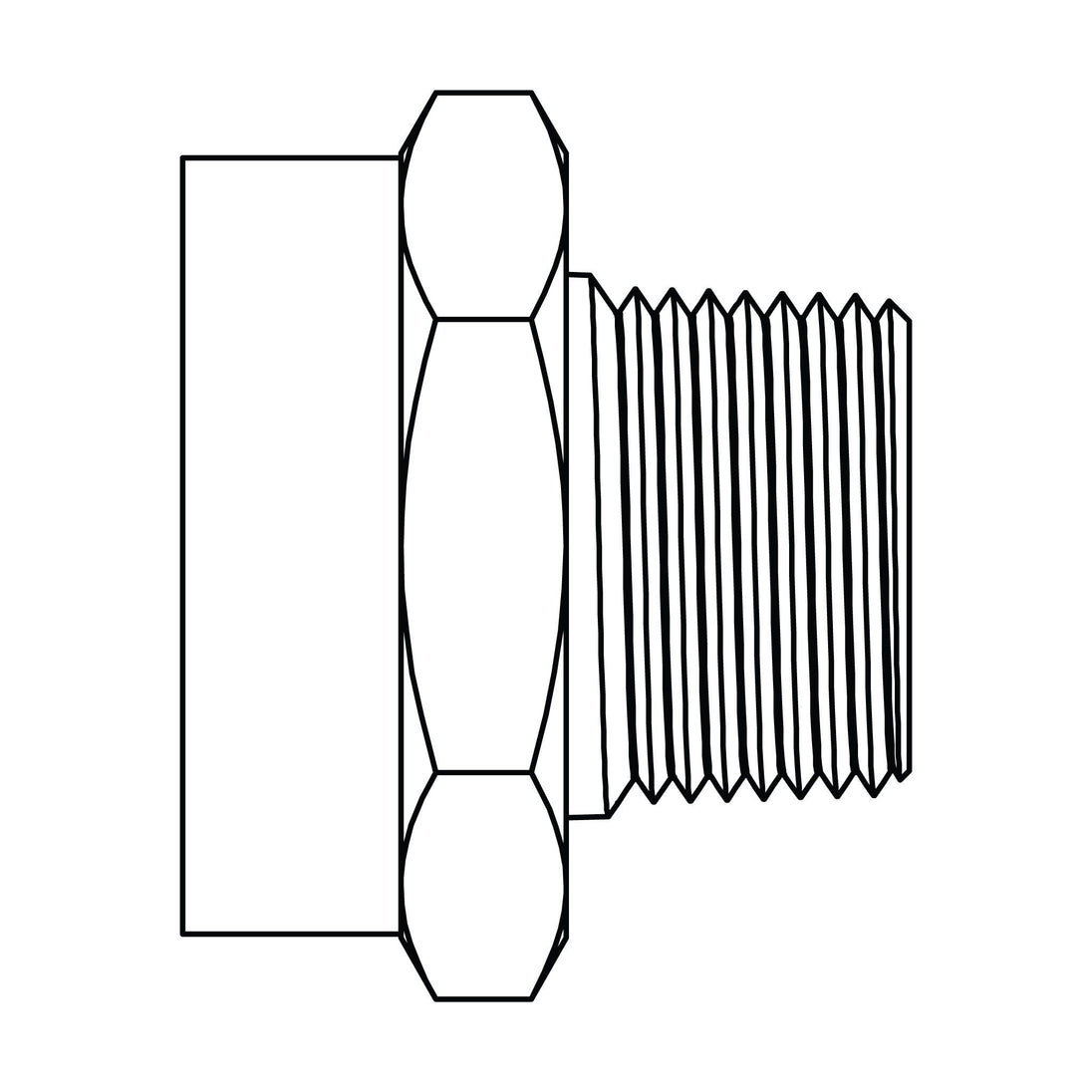 4025 - 12 - 12 GHT to Pipe, Brass - GetHydraulics