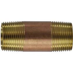 40273 Seamless Pipe Nipple, 1 in MPT x 1 in MPT, 30 in, Brass - GetHydraulics.com