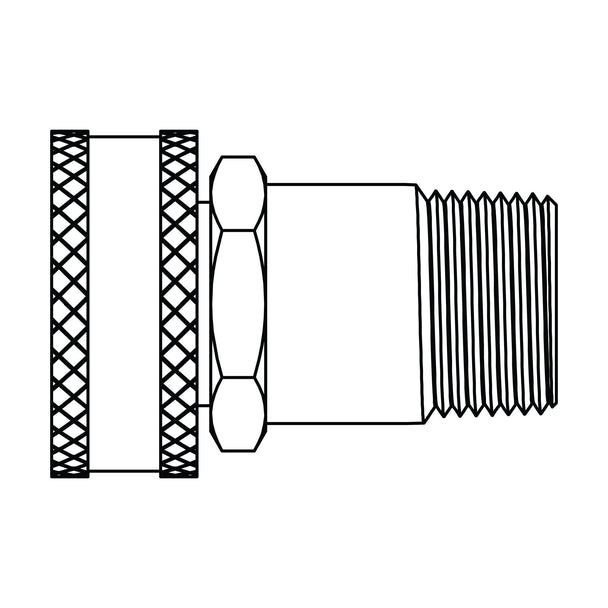4044 - 12 - 04 GHT Swivel to Pipe, Brass - GetHydraulics