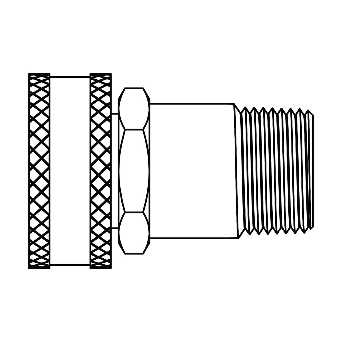 4044 - 12 - 06 GHT Swivel to Pipe, Brass - GetHydraulics