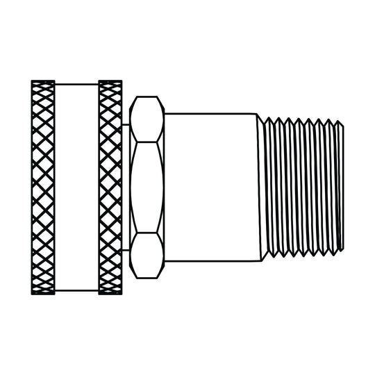 4044 - 12 - 06 GHT Swivel to Pipe, Brass - GetHydraulics