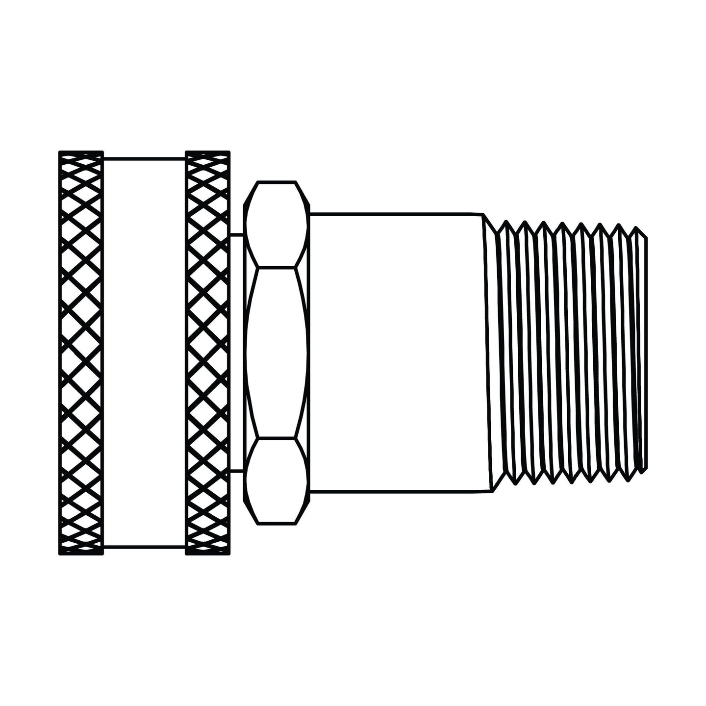 4044 - 12 - 08 GHT Swivel to Pipe, Brass - GetHydraulics