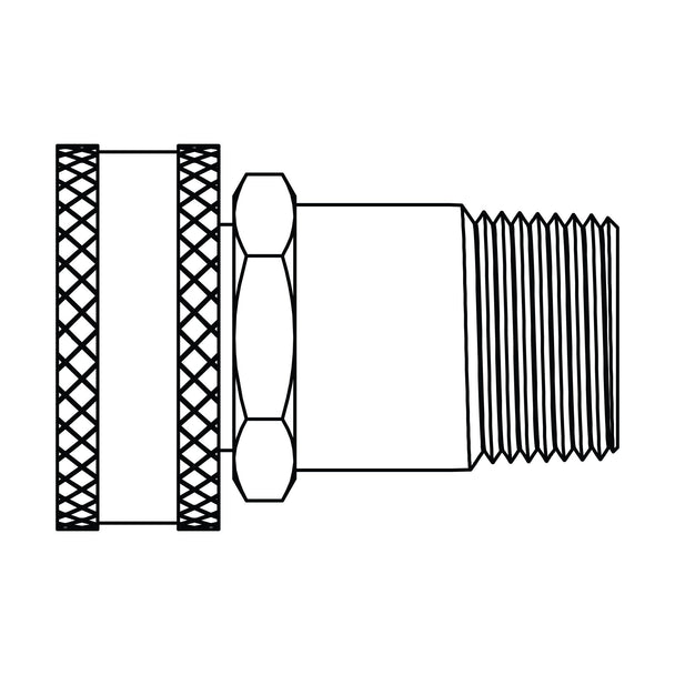 4044-12-04 GHT Swivel to Pipe, Brass