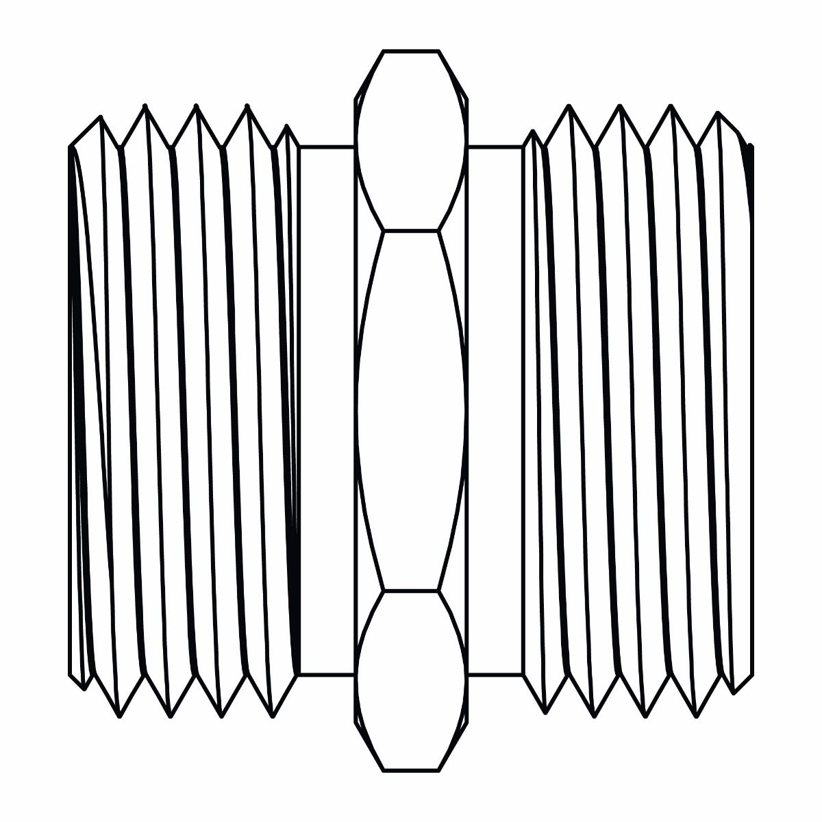 4050-12-12 Male GHT Swivel Union, Brass