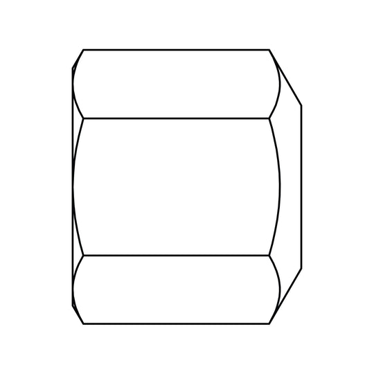 40C - 04 SAE 45° Cap, Brass - GetHydraulics