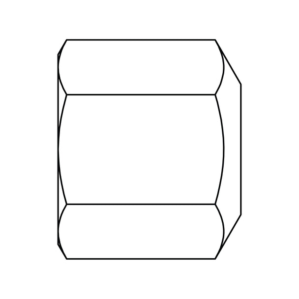 40C - 08 SAE 45° Cap, Brass - GetHydraulics