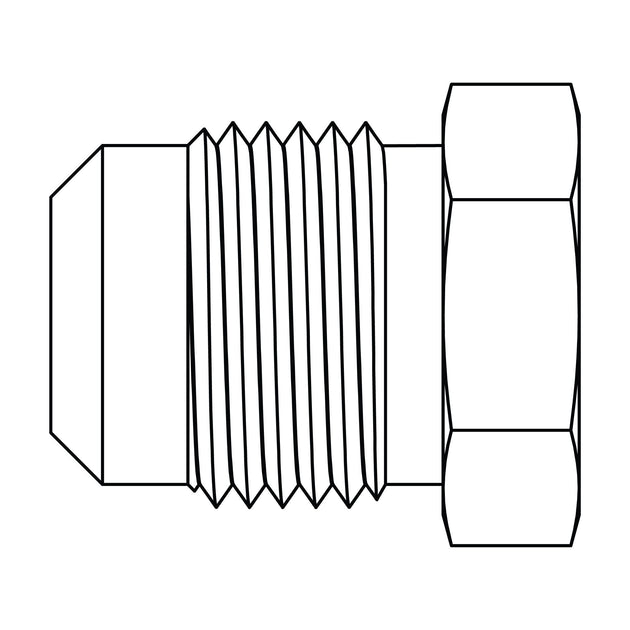 40P - 10 SAE 45 Plug, Brass - GetHydraulics.com