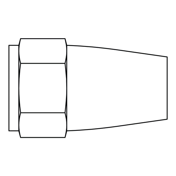 41-12 SAE 45° Long Nut, Brass