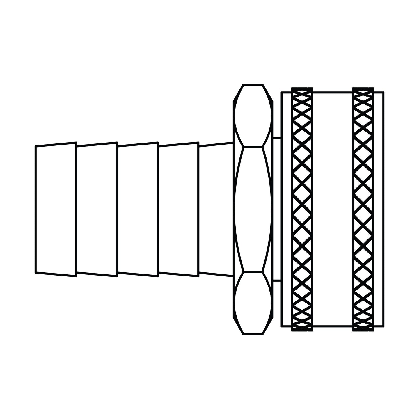 4145-12-12 Garden Hose Barb (GHB) to GHT, Brass