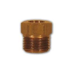41IFB - 6 Hex Nut, 3/8 in Male Inverted Flared, Brass - GetHydraulics.com