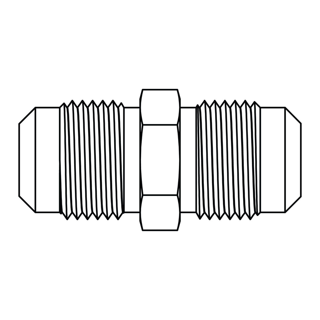 42-05-05 SAE 45° Tube Union, Brass