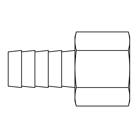4245 - 03 - 02 Hose Barb to Pipe (RIGID) - GetHydraulics.com